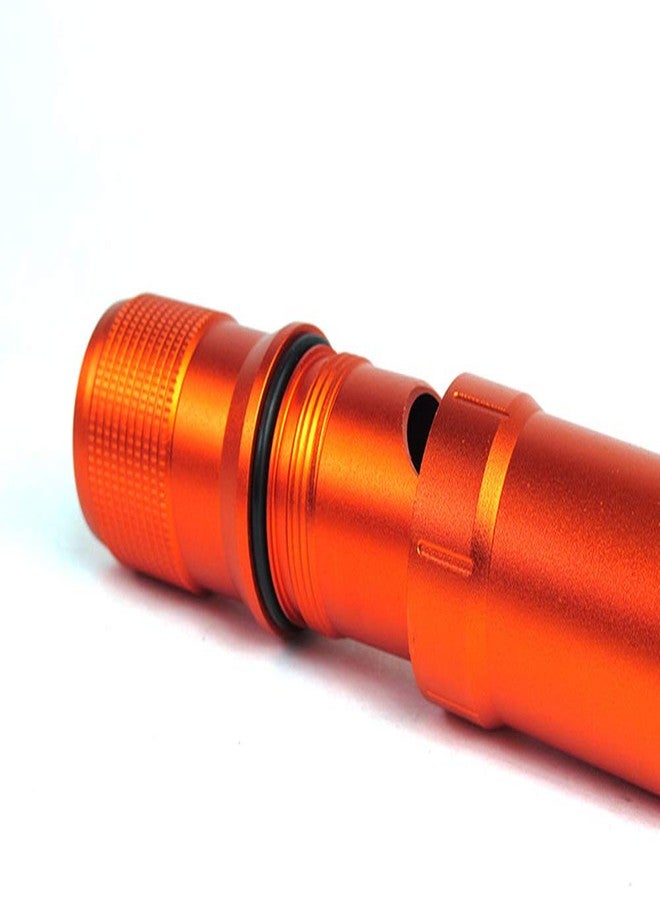 EKLOEN Waterproof EDC Capsule Tube, Portable Survival Pill Container Outdoor Capsule Seal Bottle Holder Case EDC Emergency Tool(Orange) - Image 3